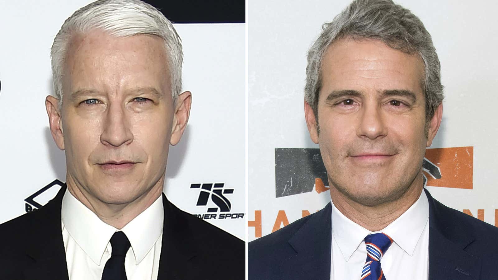 Gilded gays Anderson Cooper and Andy Cohen.