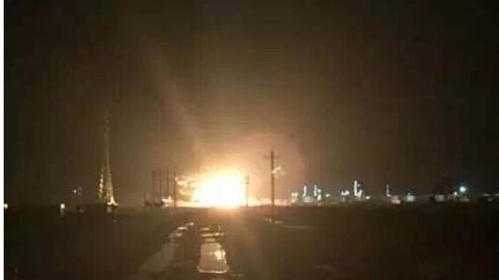 Another Chinese industrial zone has experienced a major explosion