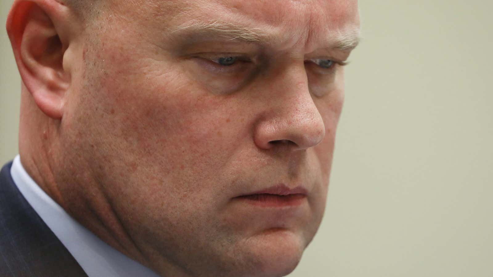 Acting US Attorney General Matthew Whitaker testifies before a House Judiciary Committee.