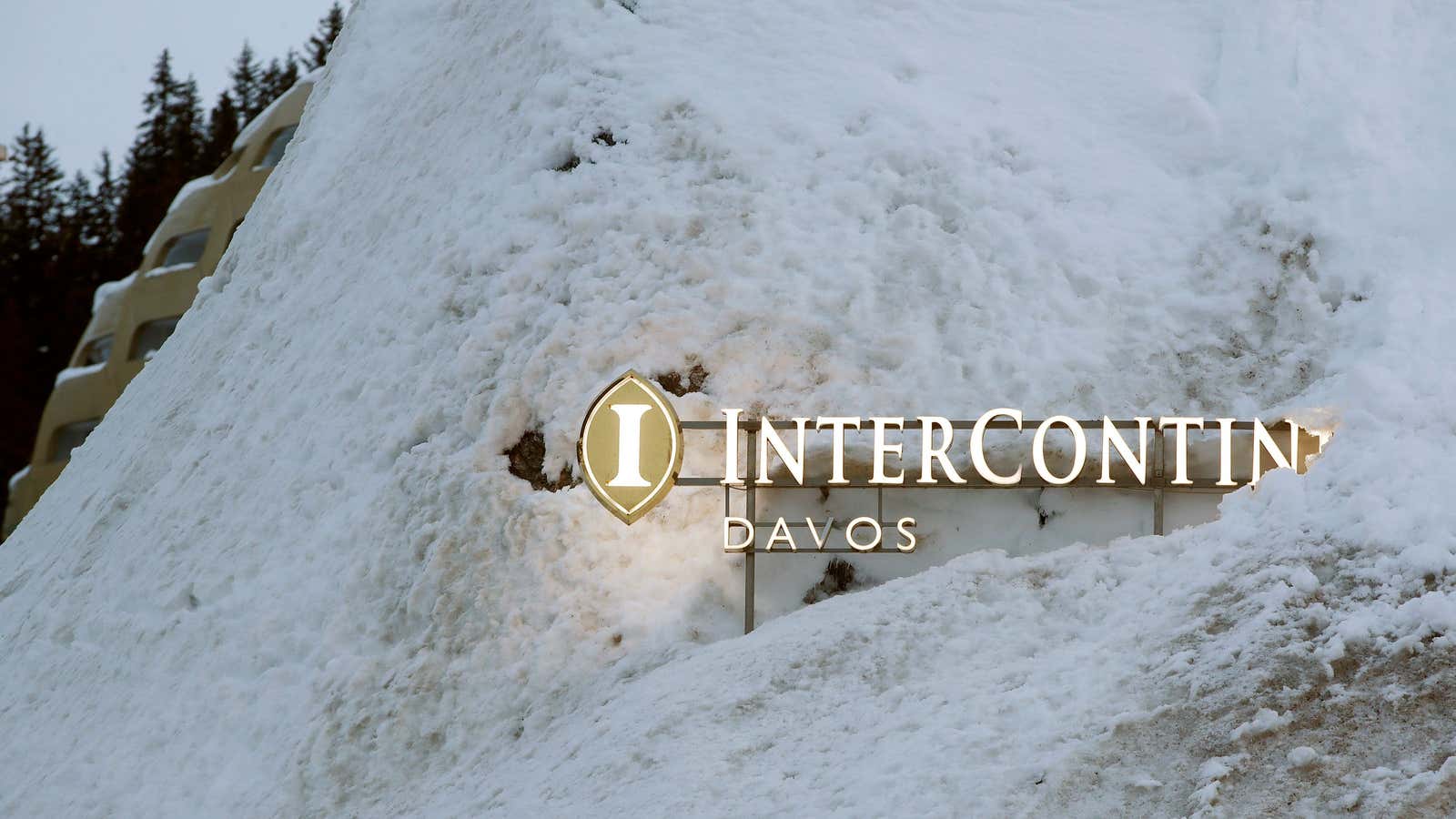 The president would have stayed at the Davos InterContinental.