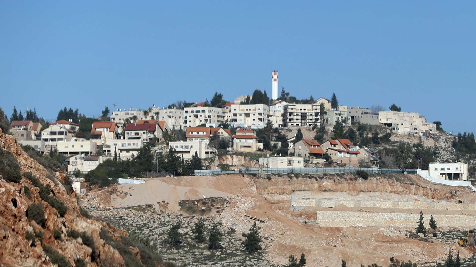A file photograph of Shilo, a settlement in the West Bank.