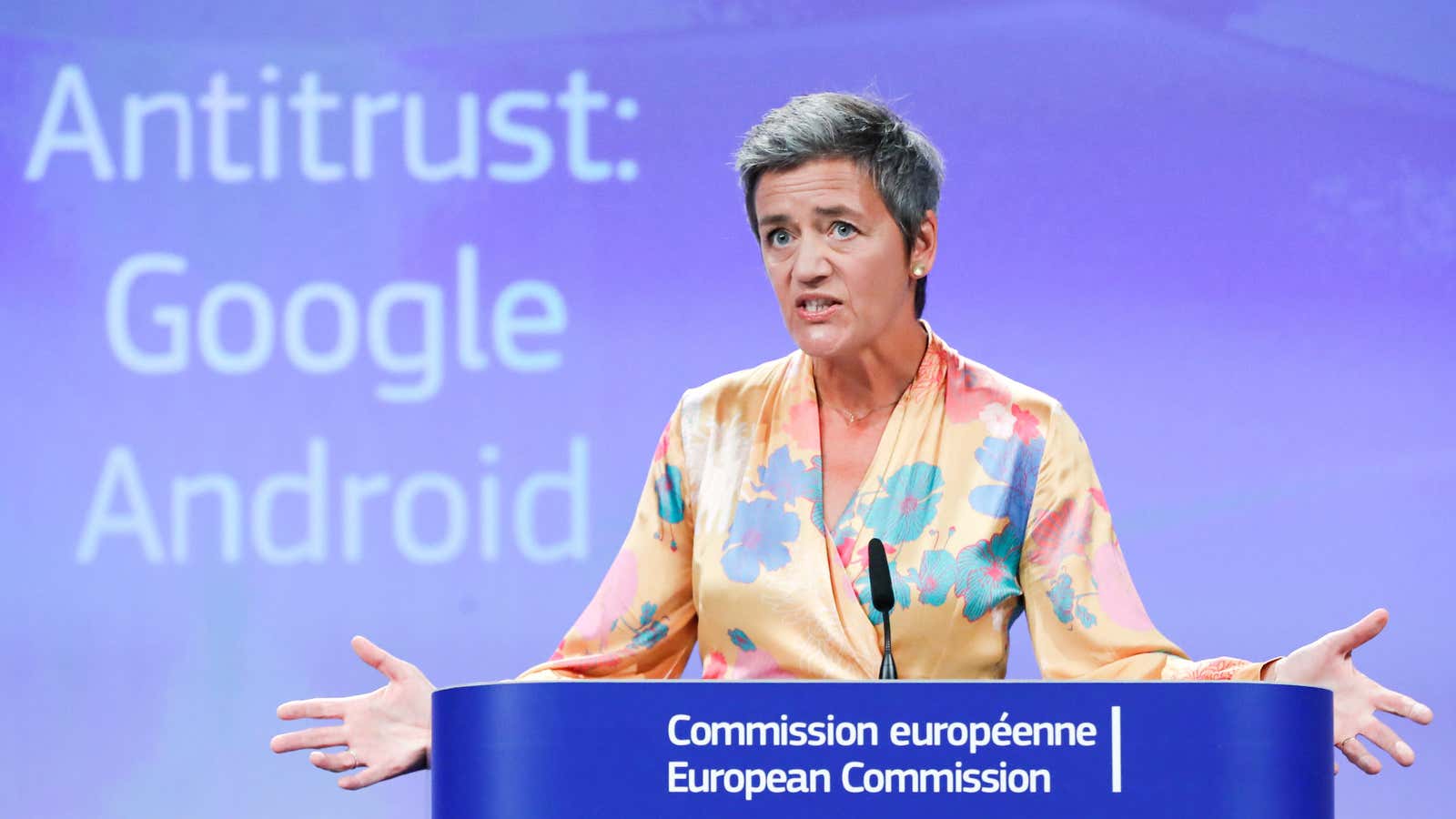 European Commissioner Margrethe Vestager has announced fines worth billions of euros against tech giants.