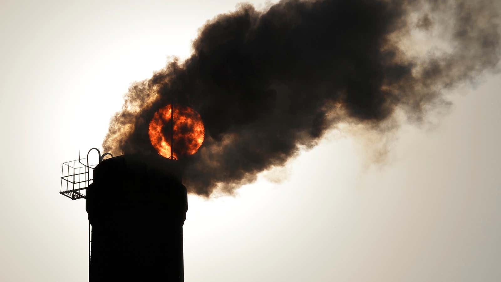 Up in smoke.