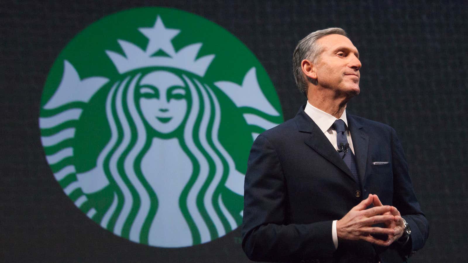 Starbucks Chief Executive Howard Schultz speaks during the company’s annual shareholder’s meeting in Seattle, Washington March 18, 2015. Starbucks Corp will begin offering delivery in…