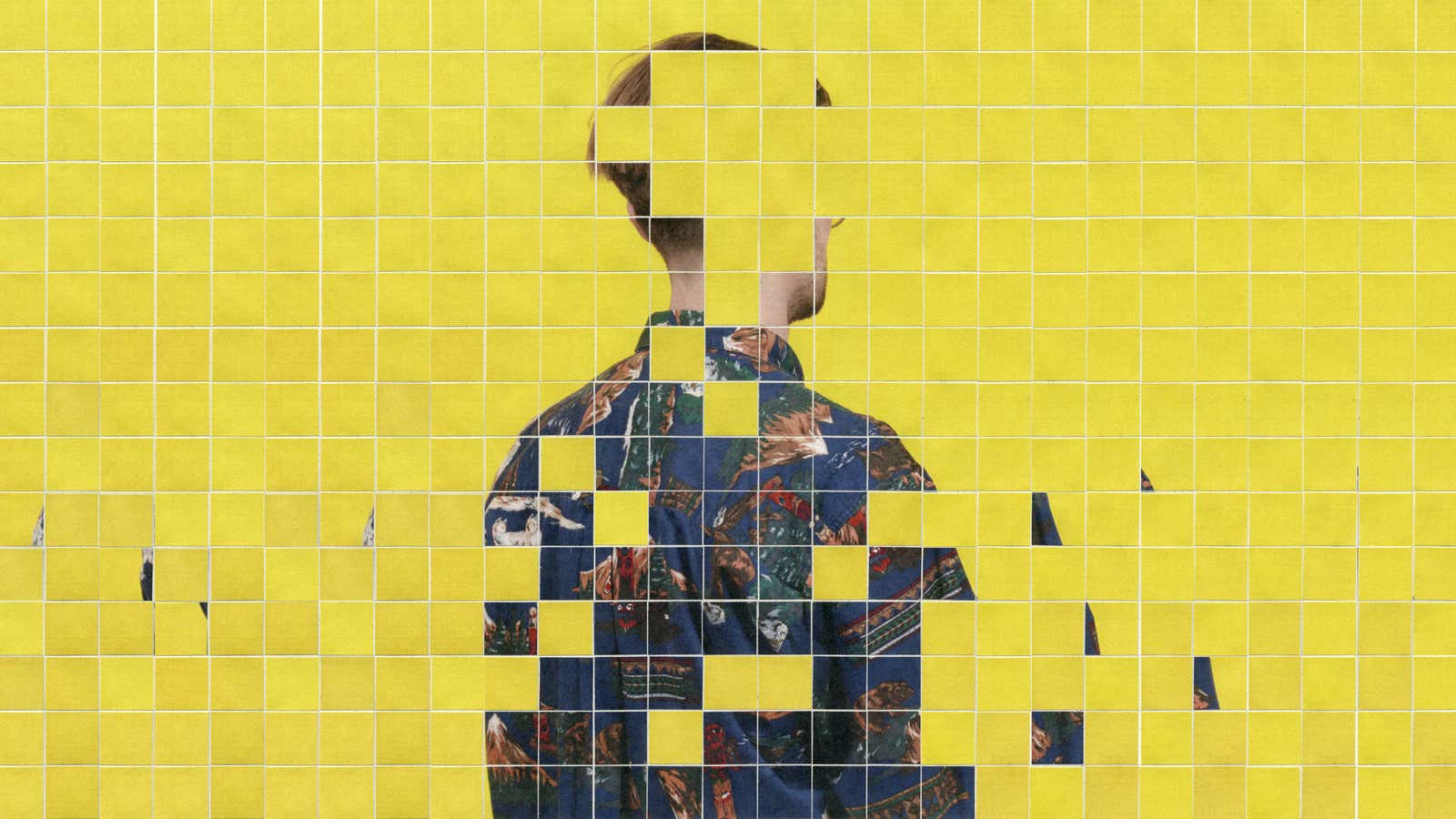man in mosaic