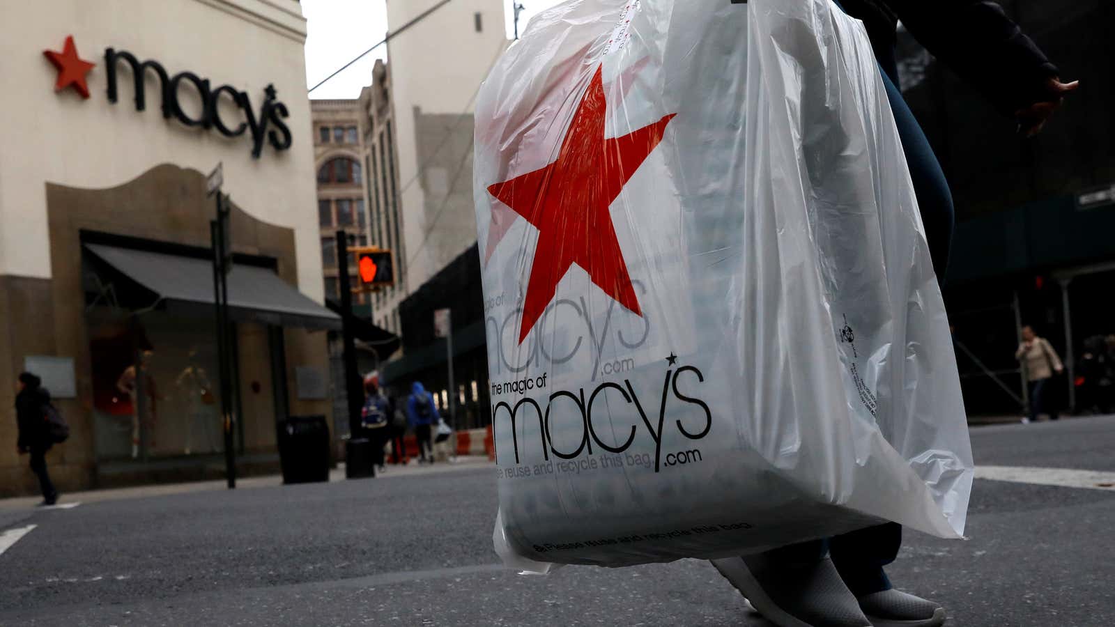Please reuse the bag—and the clothes.