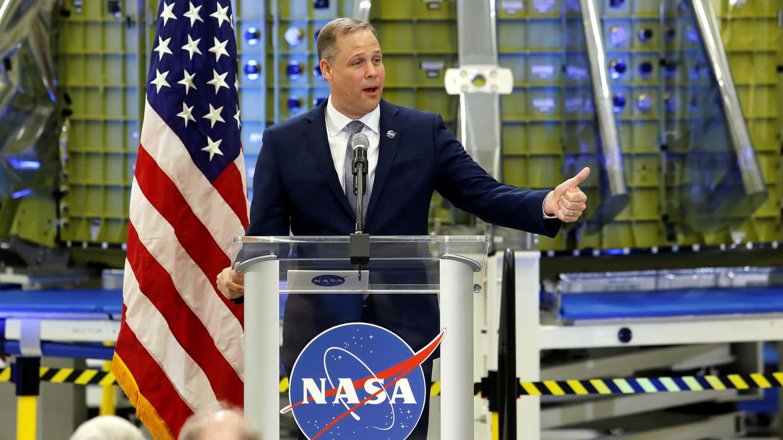 Bridenstine talks about the (previous) NASA budget in March.