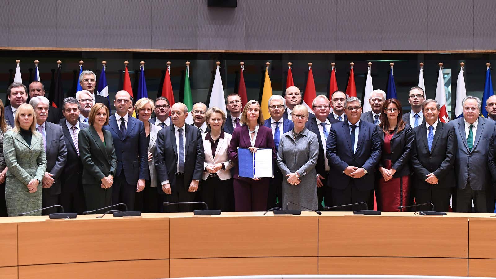 European ministers announced a “historic” defense agreement.