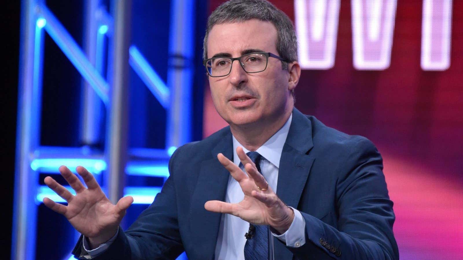 John Oliver wasn’t always so ready to speak out about sexual harassment.