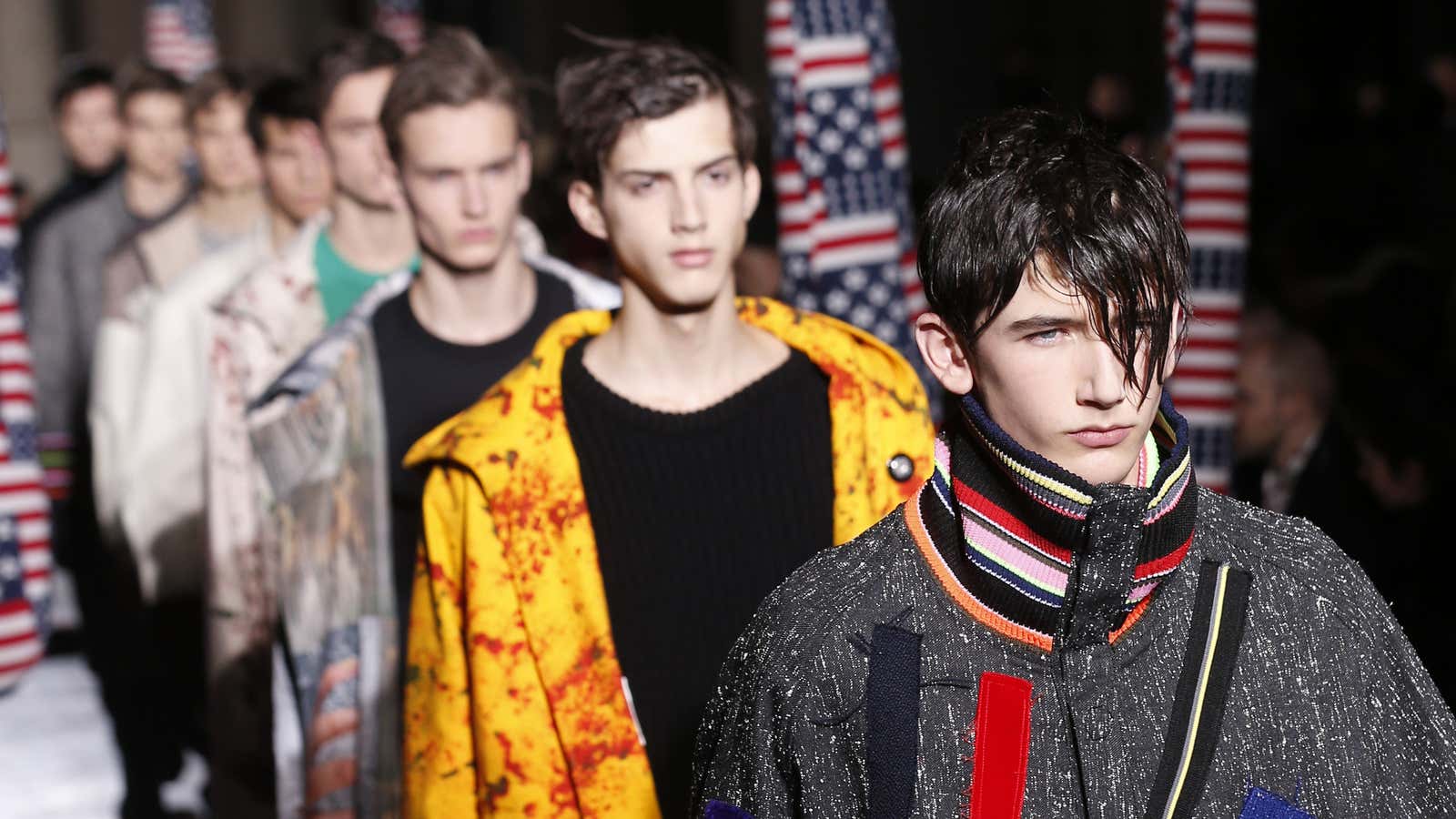 Forget Abercrombie. More young guys are now lusting over brands like Raf Simons.