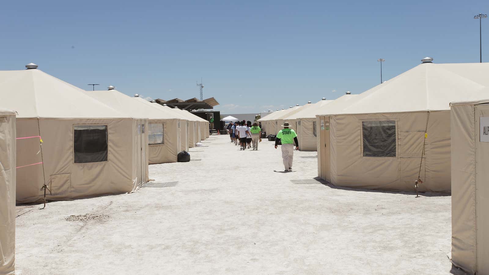 The Tornillo facility, a shelter for children of detained migrants, in Tornillo, Texas, has been expanded.