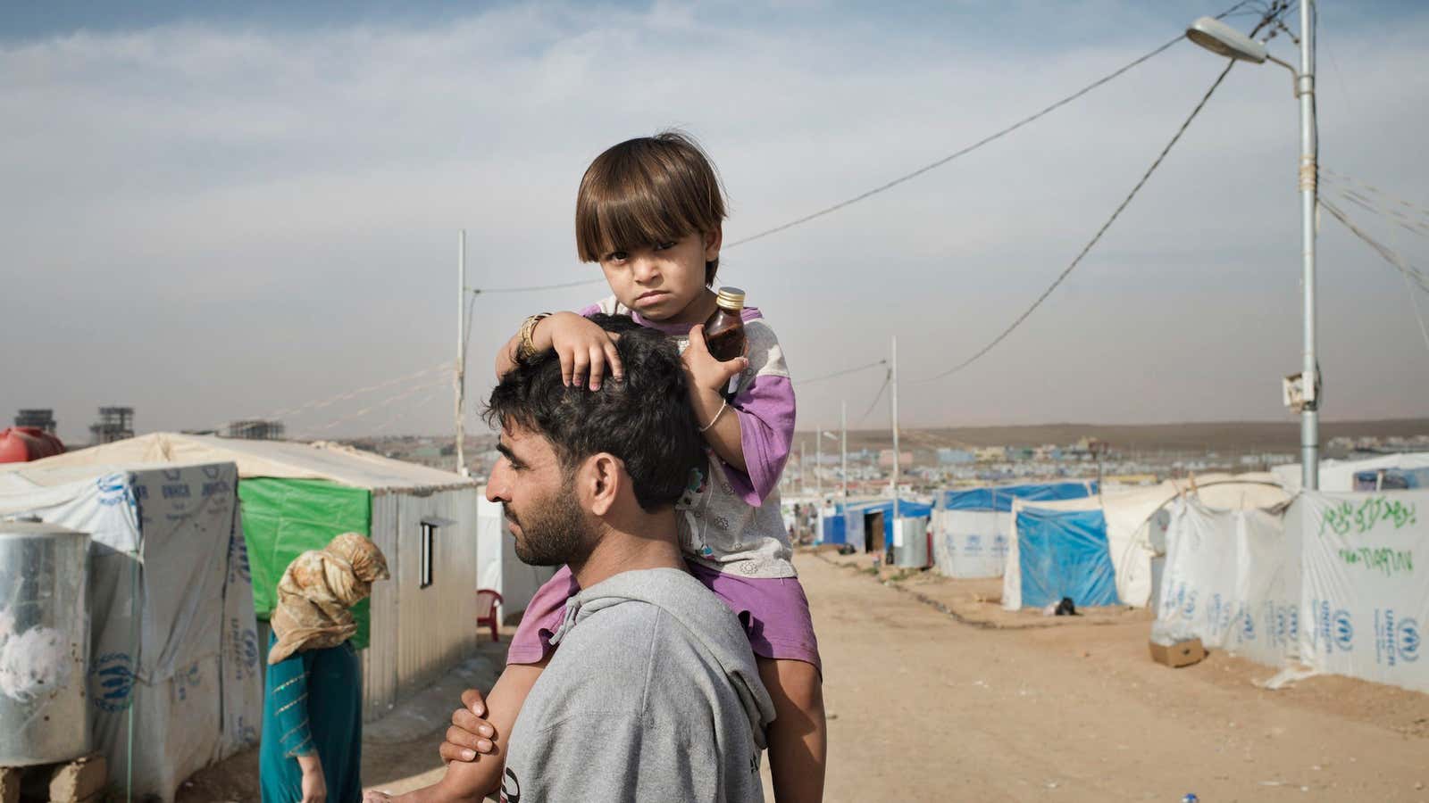 The Domiz camp in Iraqi Kurdistan is home to some 60,000 refugees from Syria.