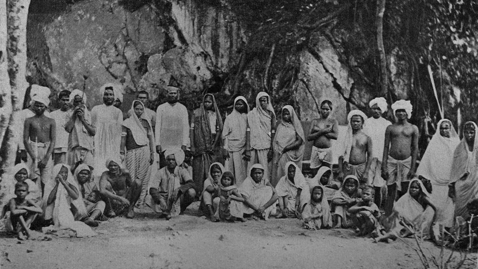 Indian workers in Trinidad.