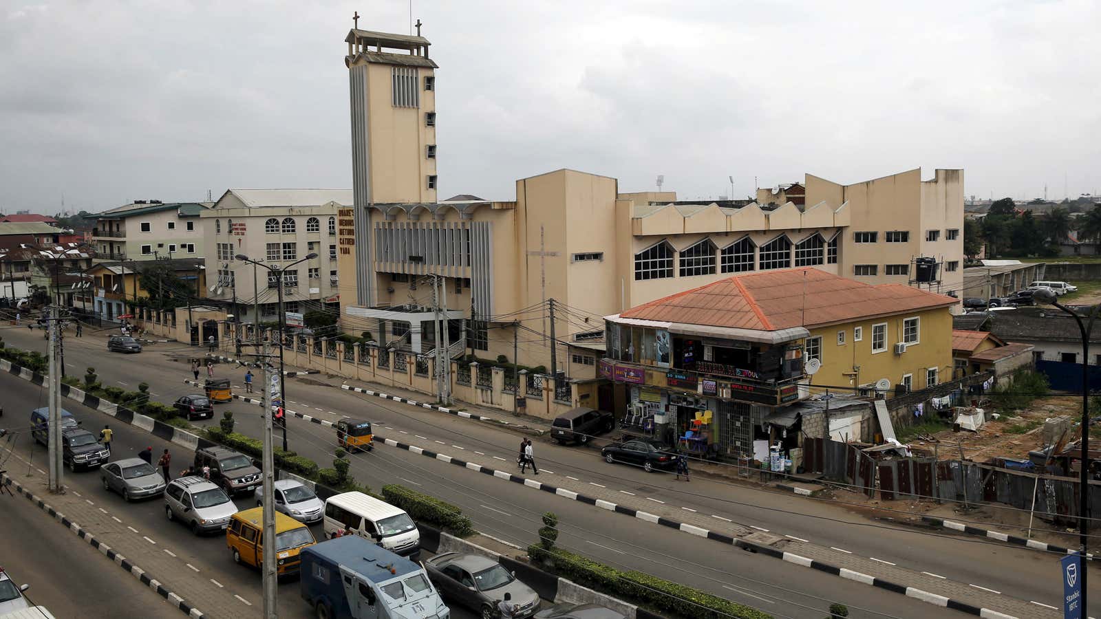 A view of the Yaba district in Lagos, home to Nigeria’s dominant start-up scene