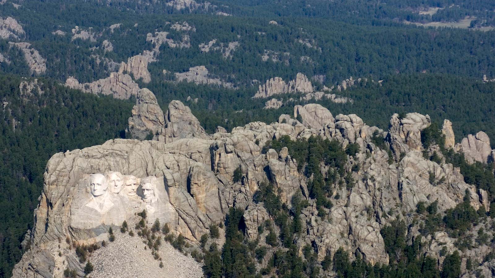 Mount Rushmore, Black Hills National Forest, South Dakota.