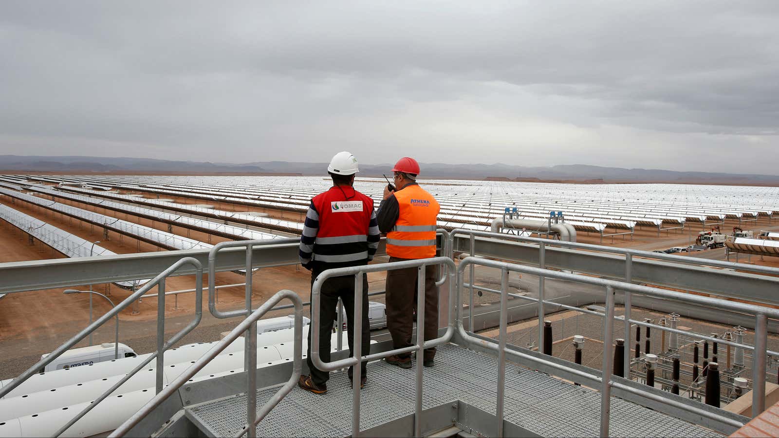 Morocco’s  Noor Ouarzazate solar plant.