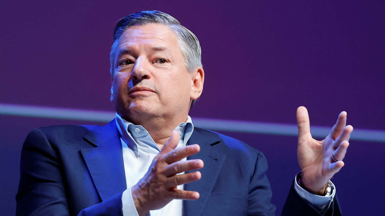 Netflix co-CEO Ted Sarandos speaks at Cannes Lions.