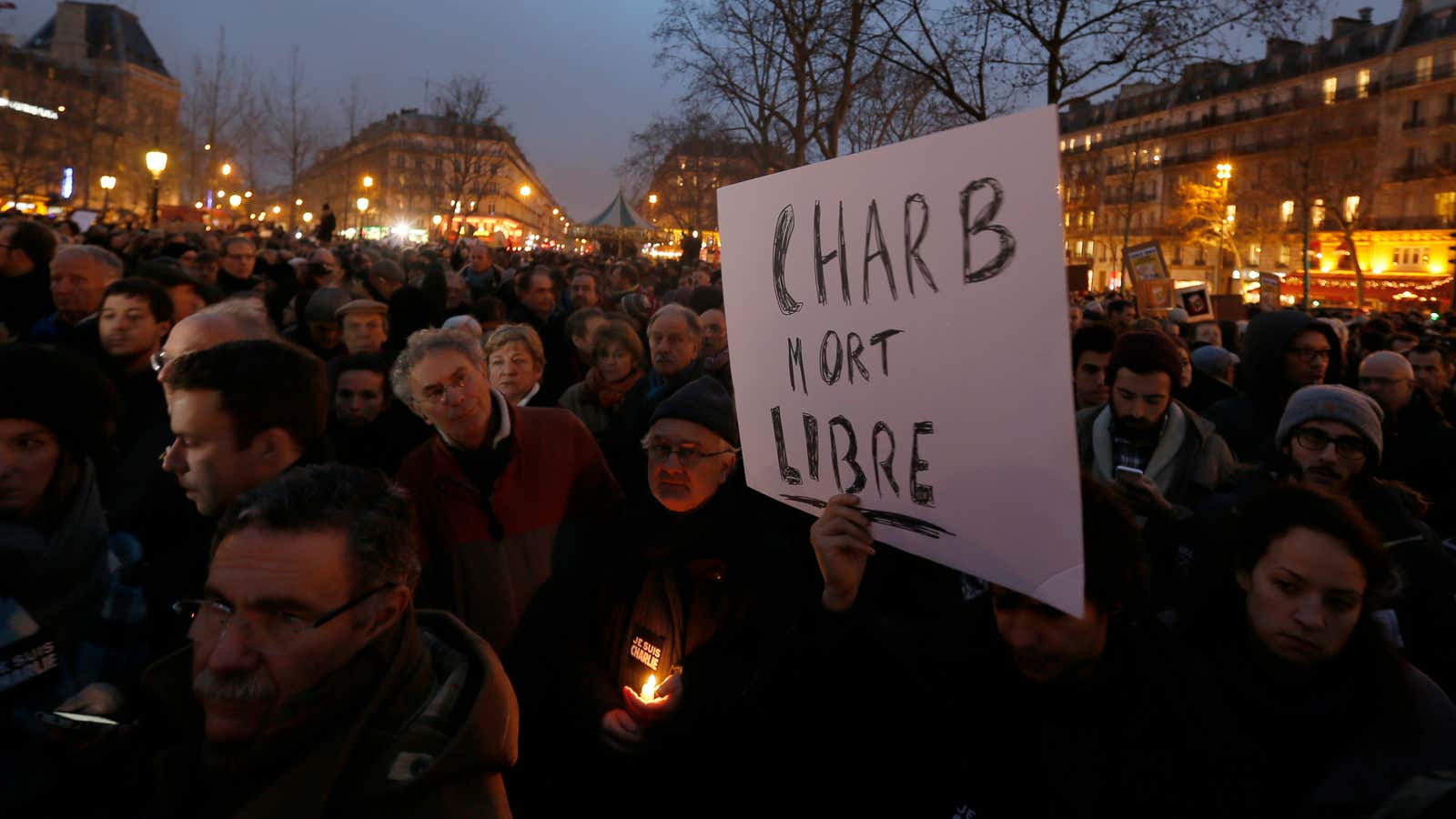 “Charb died free”