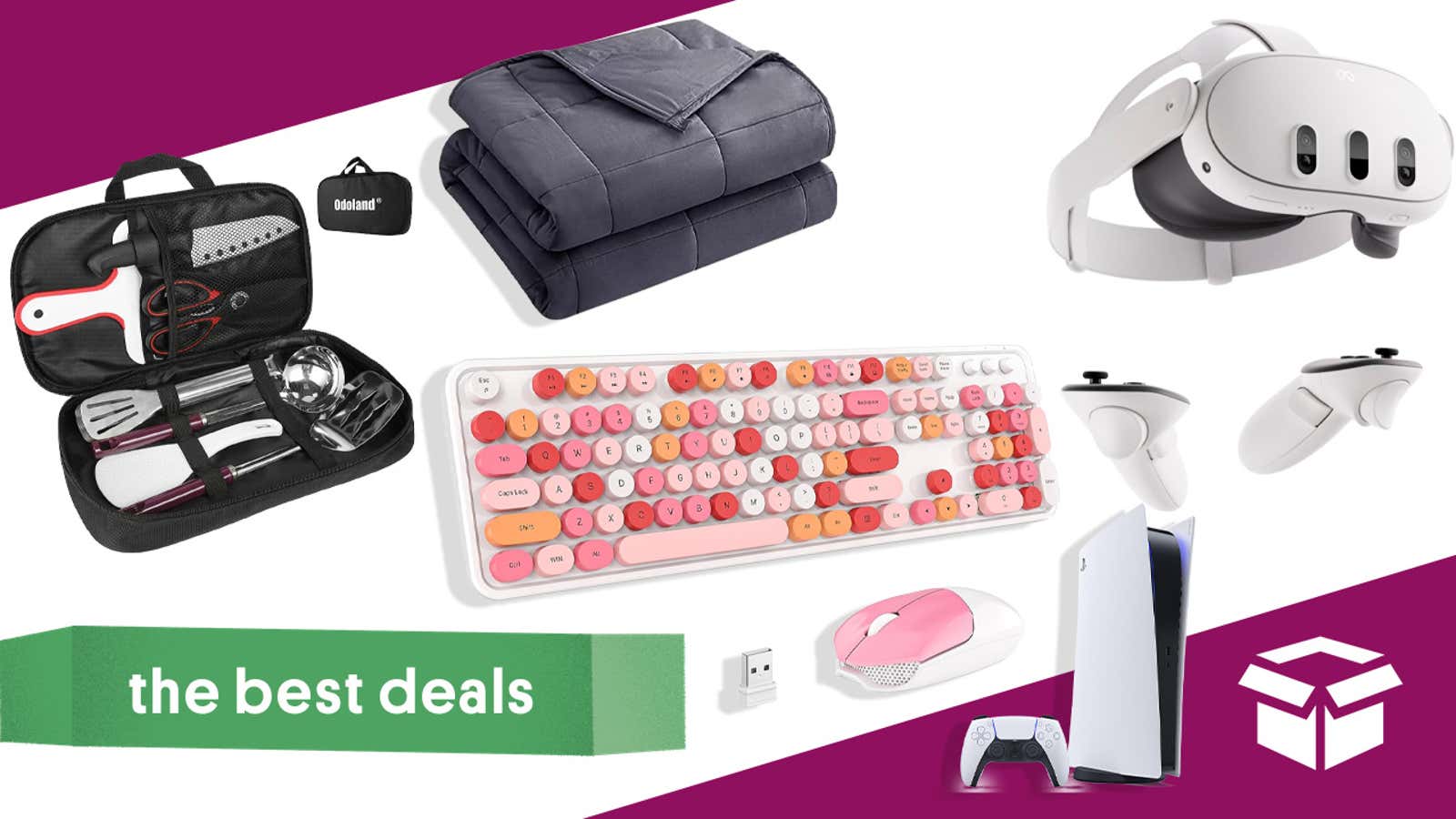 Image for Best Deals of the Day: PlayStation 5, Meta Quest 3, Keyboard, Weighted Blanket, Cookware & More