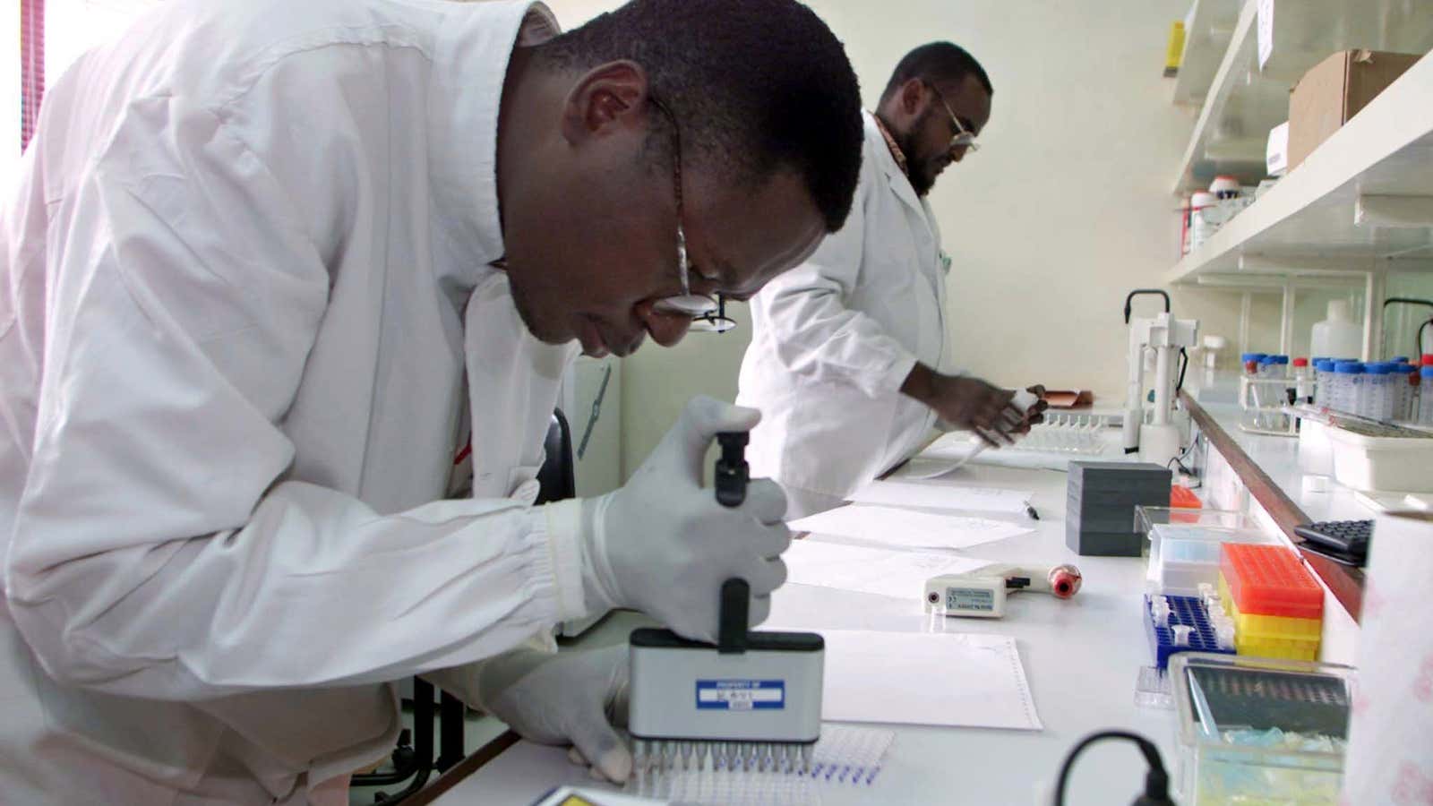 Scientists in Kenya