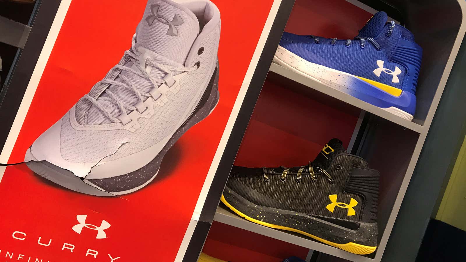 Under Armour is a tough sell lately.