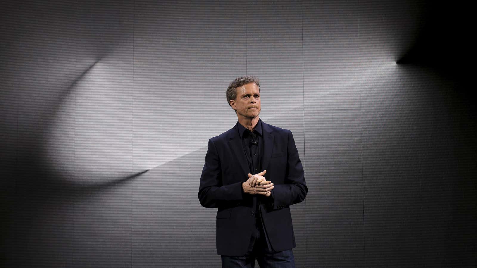 That swoosh behind Nike CEO Mark Parker is looking a little shady.