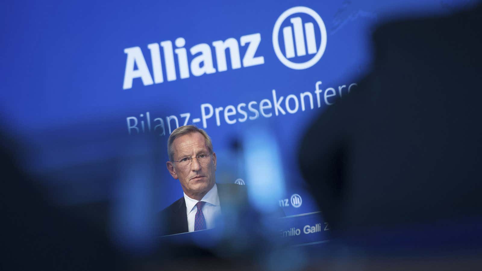 Allianz CEO Michael Diekmann touched briefly on the situation in Newport Beach.