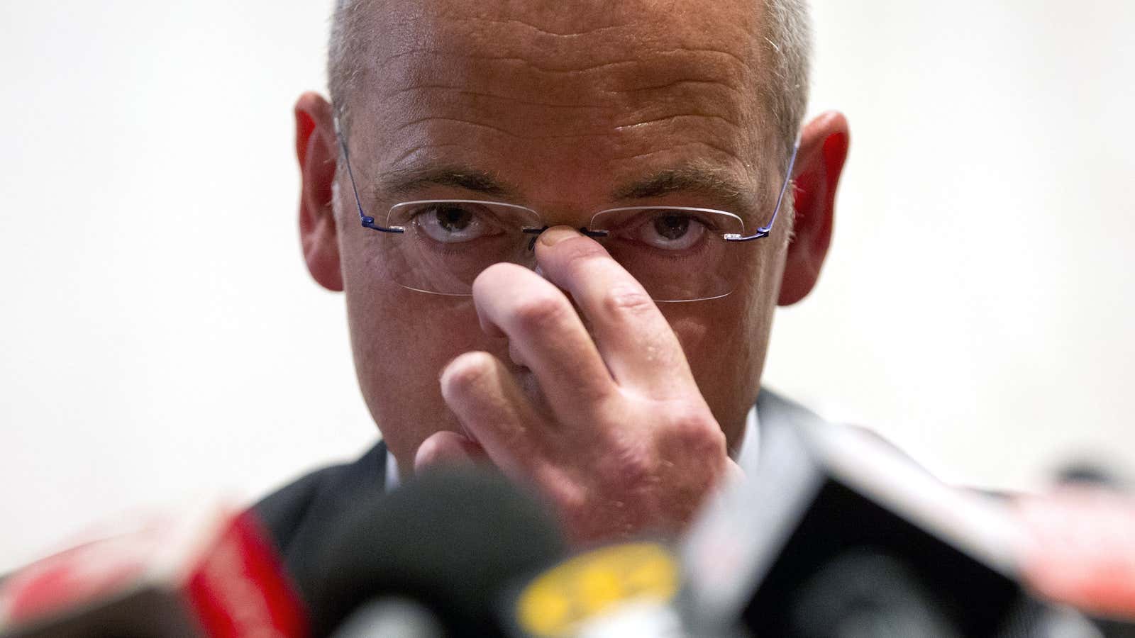 Fonterra Chief Executive Officer Theo Spierings has had better days.