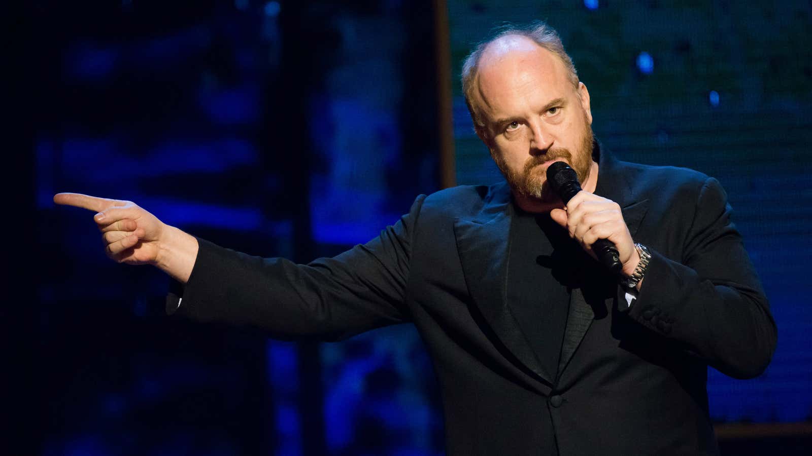 Louis C.K appears onstage at Comedy Central’s “Night of Too Many Stars: America Comes Together for Autism Programs” at the Beacon Theatre on Saturday, Feb.…