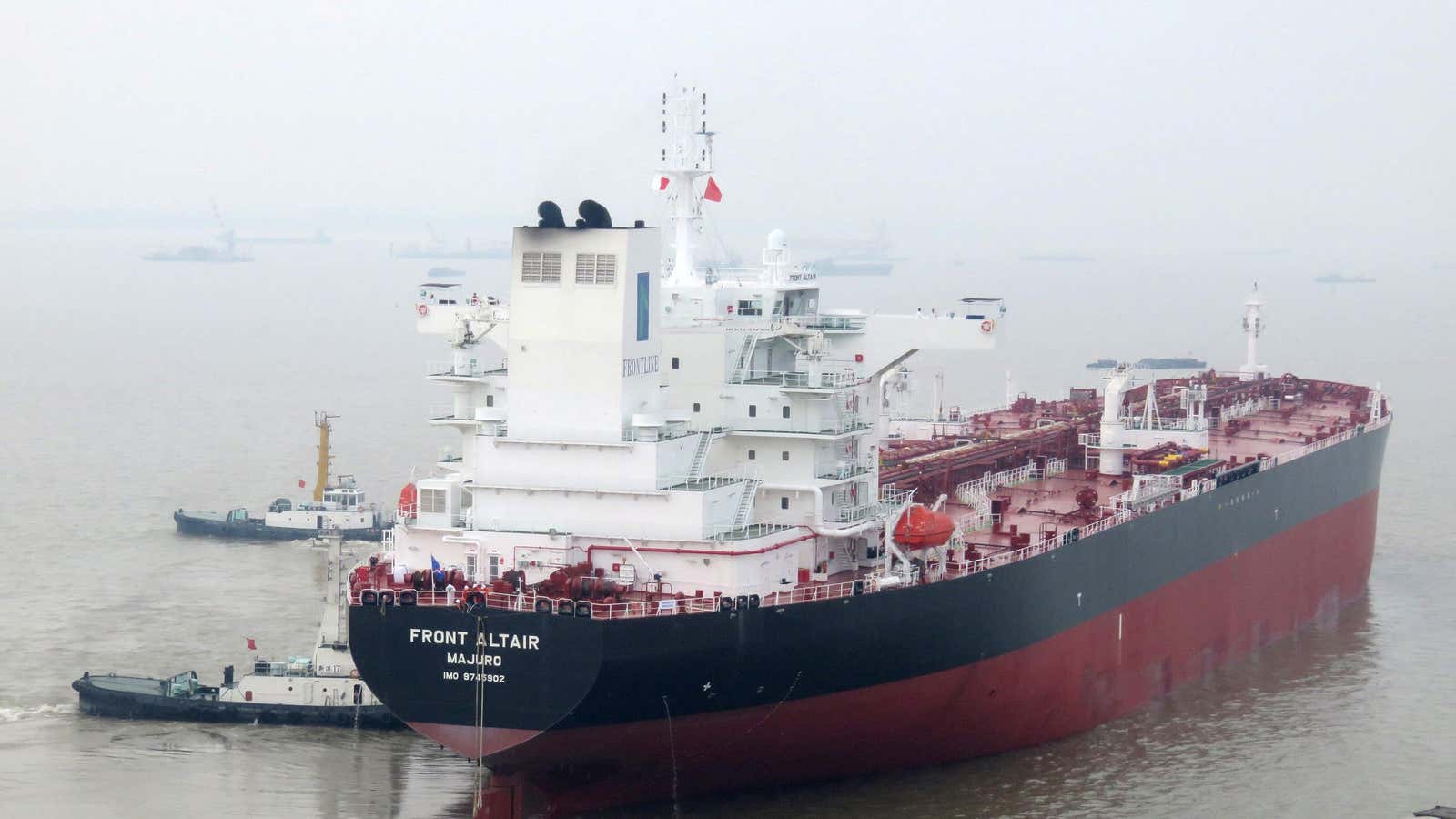 The crude oil tanker Front Altair.
