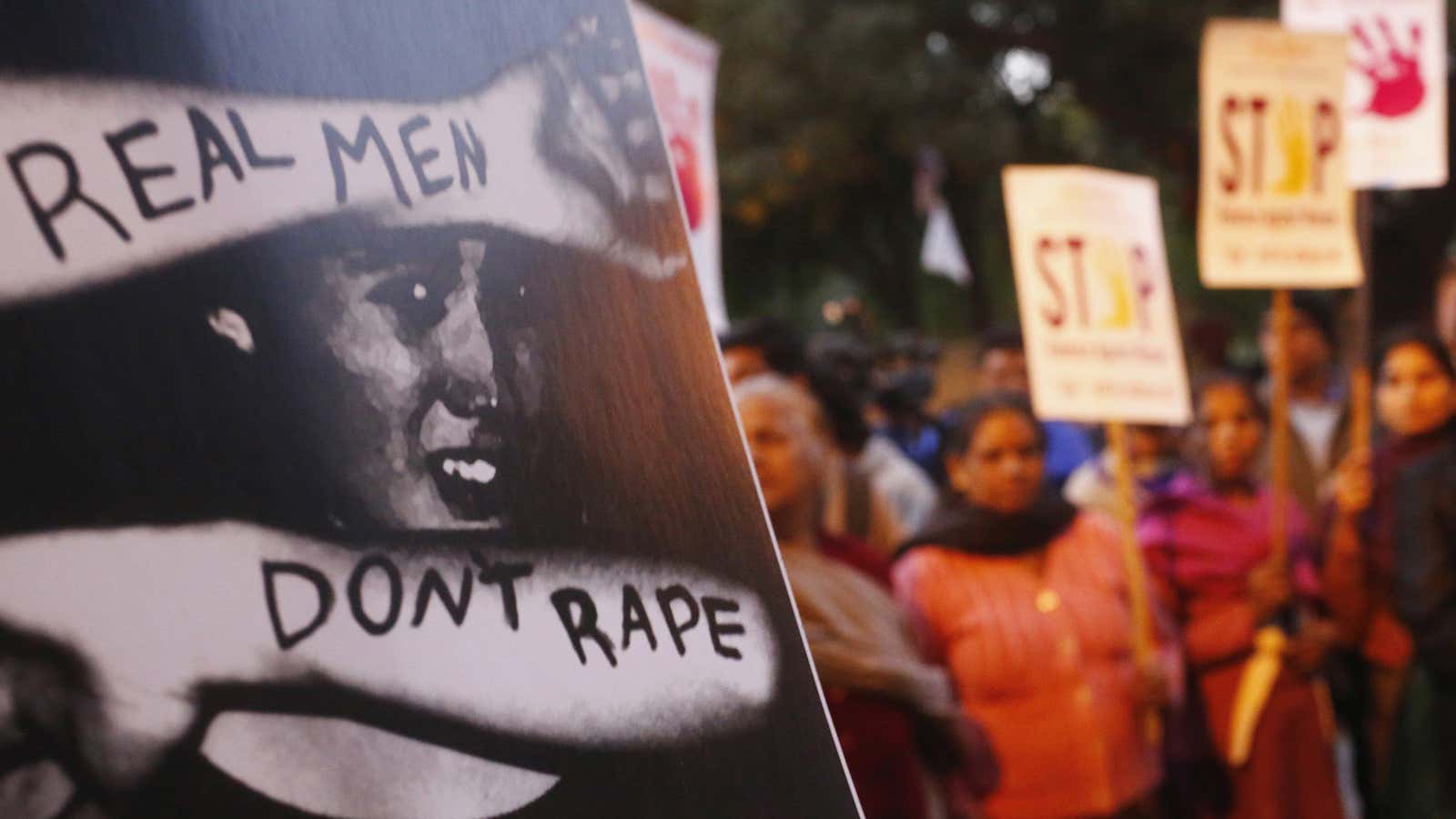 The more important discussion on rape has died.