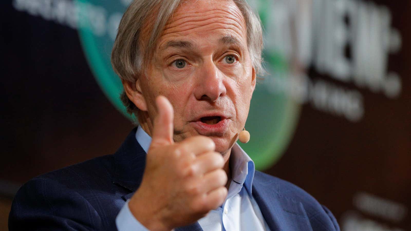 Ray Dalio, founder, co-chief investment officer and co-chairman of Bridgewater Associates, speaks at the 2017 Forbes Under 30 Summit in Boston, Massachusetts, U.S. October 2,…
