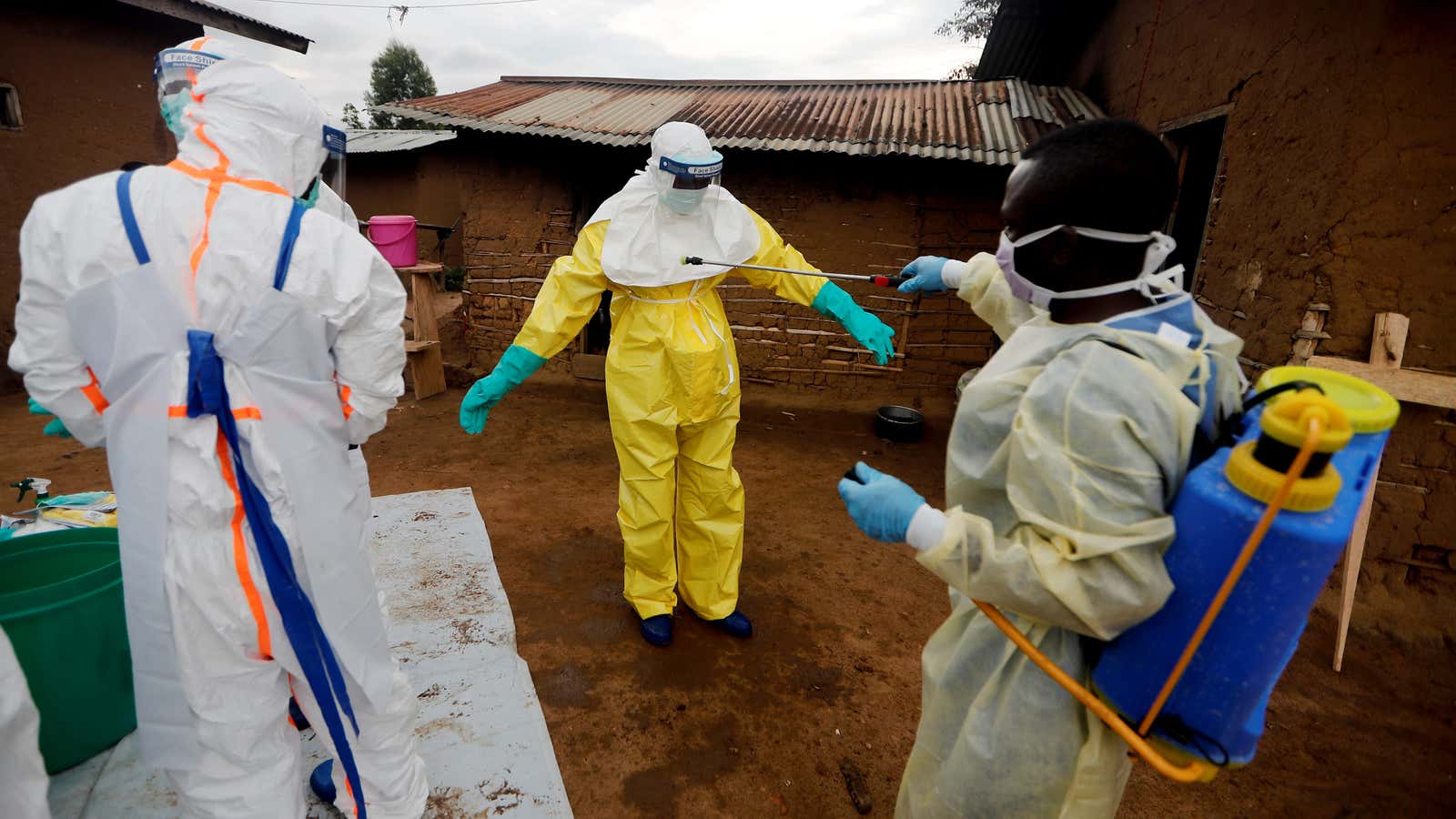 Healthcare workers fighting Ebola in eastern DR Congo