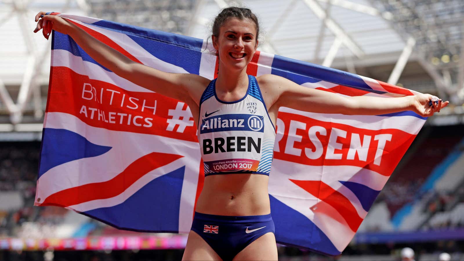 Olivia Breen was “disappointed” to be told by a female official at the England Championships that her shorts were “too short and inappropriate.”