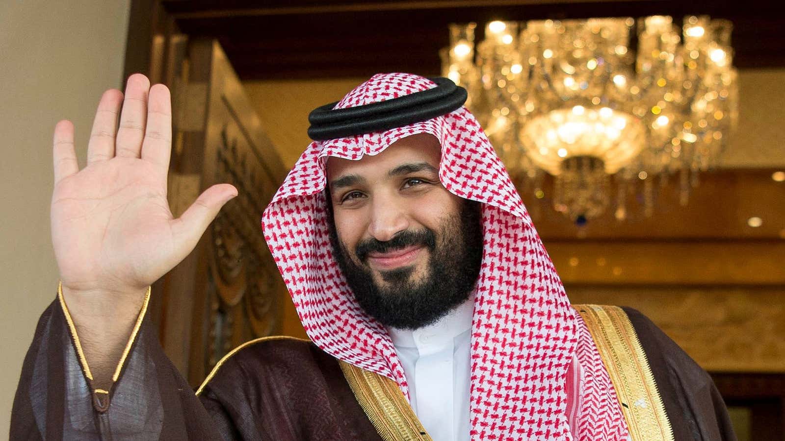 Crown prince Mohammed bin Salman of Saudi Arabia.
