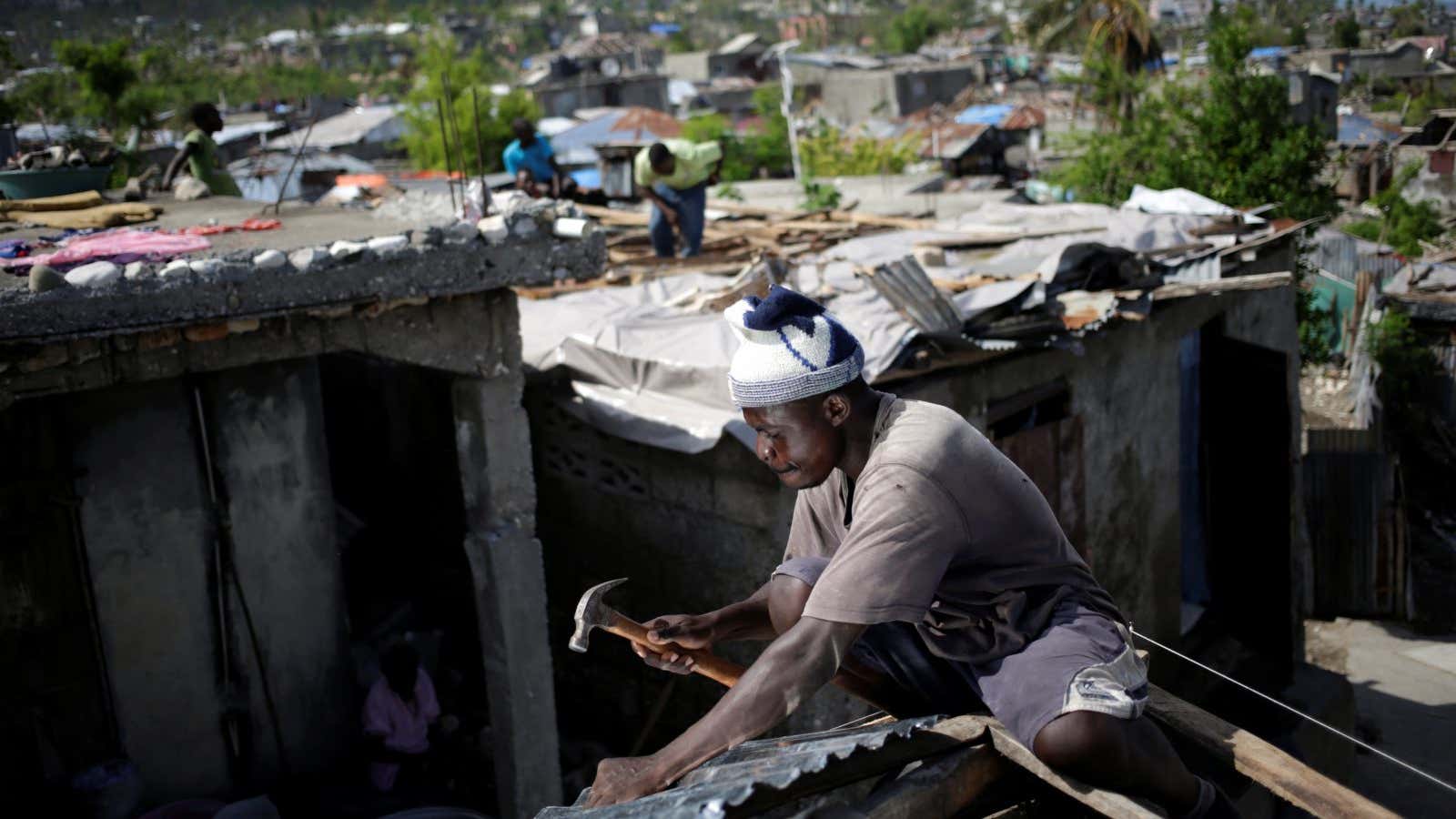 Post-hurricane Haiti has promised to go 100% renewable.