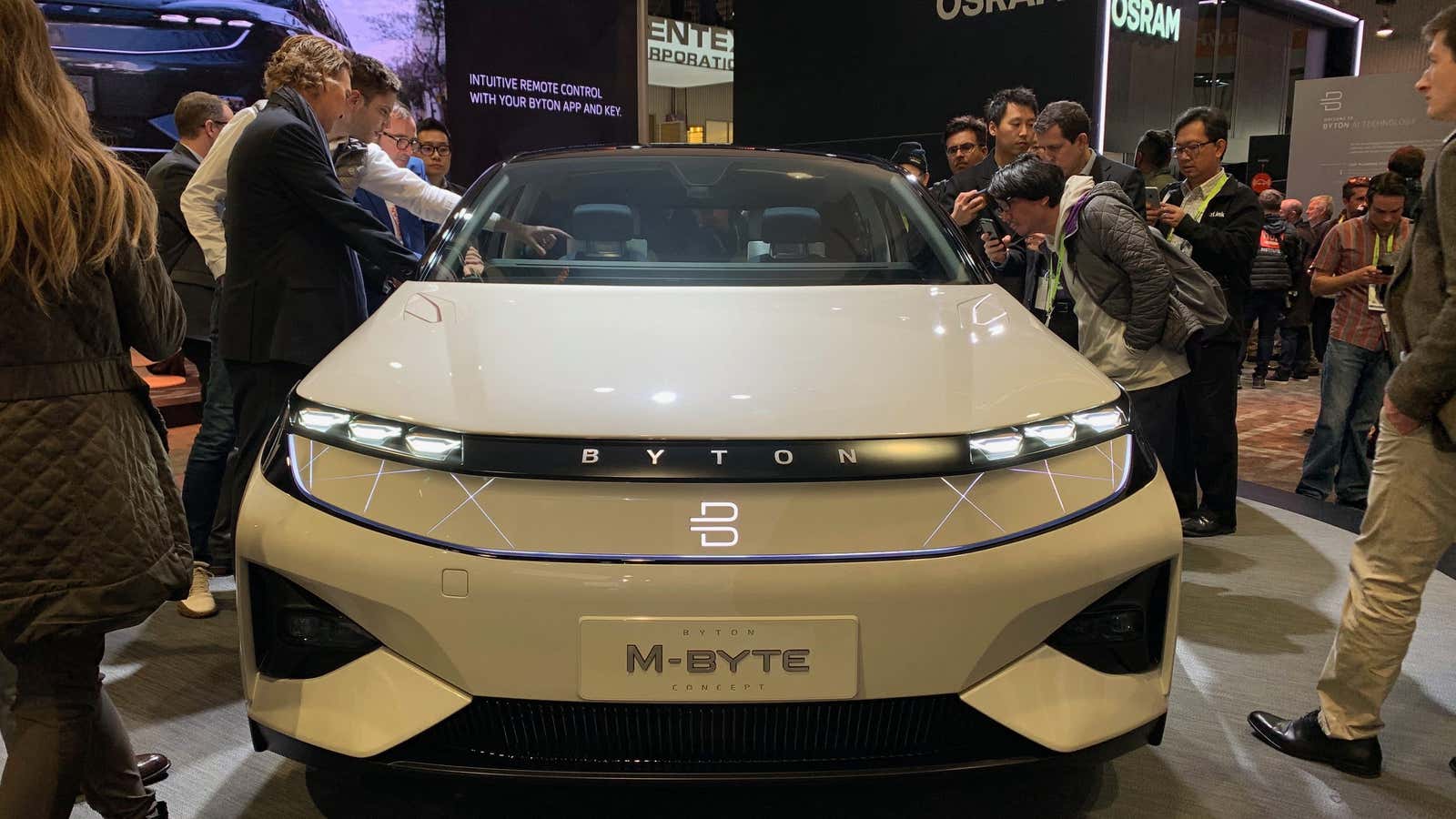 Byton’s M-byte at the CES show.