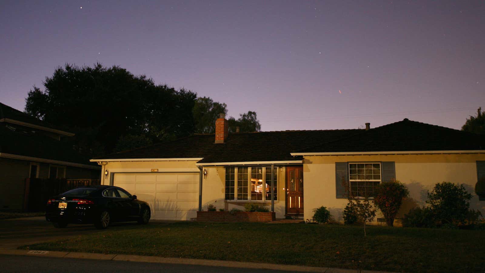 Humble beginnings of an empire:  The home and garage where Steve Jobs founded Apple.
