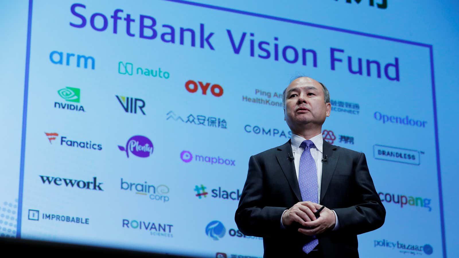 Softbank CEO Masayoshi Son.