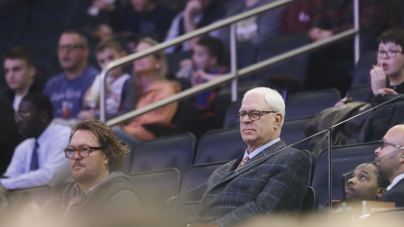 Phil Jackson was benched by the Knicks.