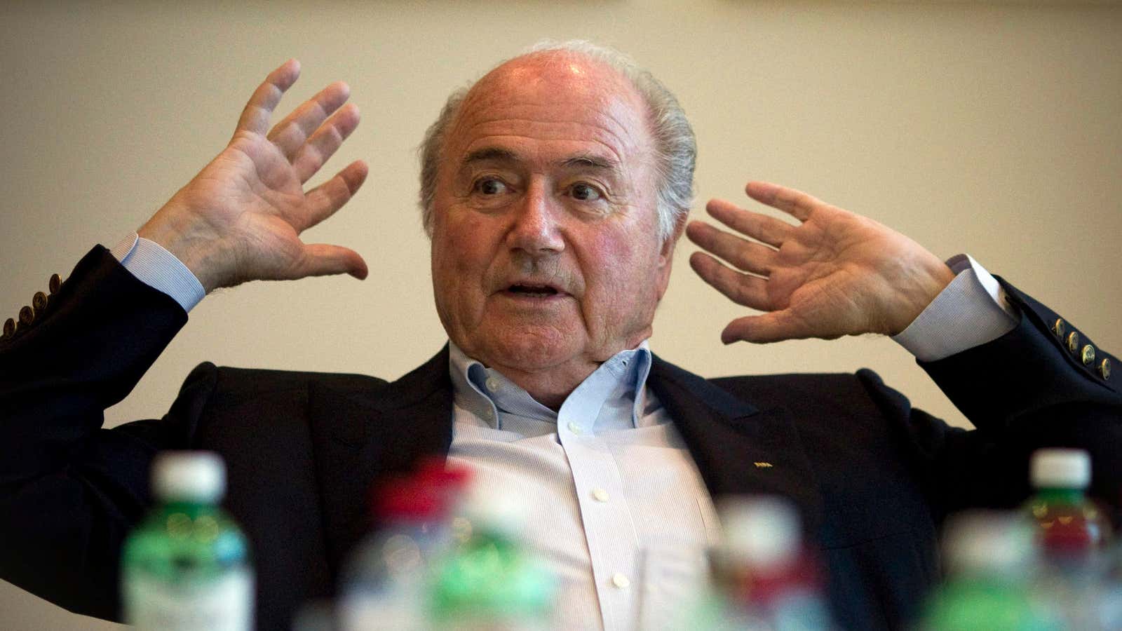 FIFA President Sepp Blatter is shocked, shocked!