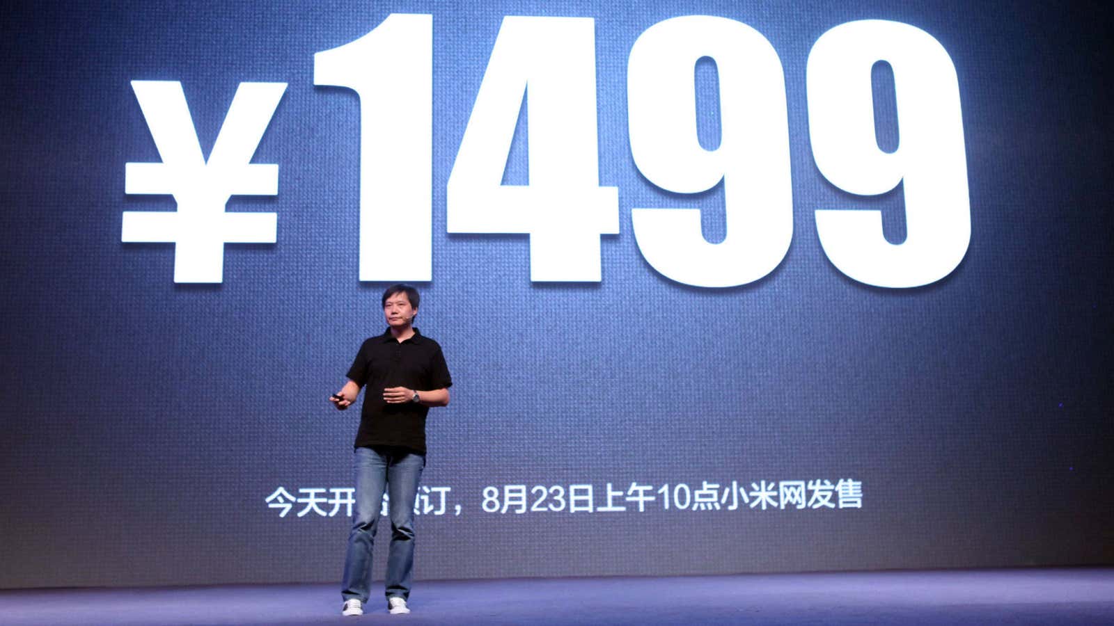 At $250 a pop, Xiaomi CEO Lei Jun doesn’t have to try too hard to sell his phones.
