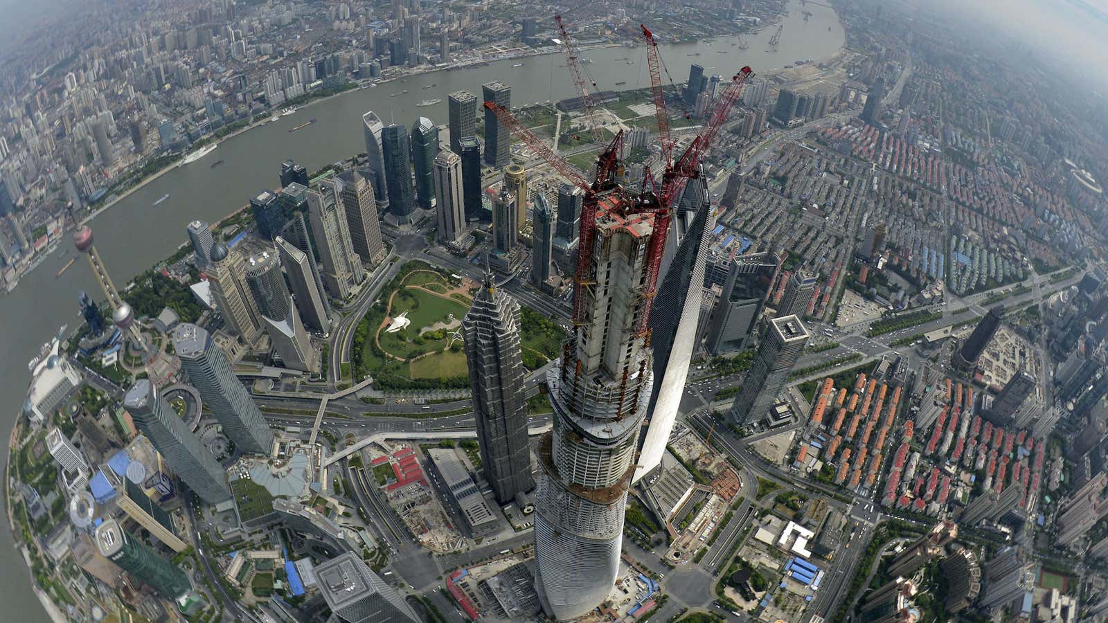 Shanghai Tower in Pudong district, Shanghai.