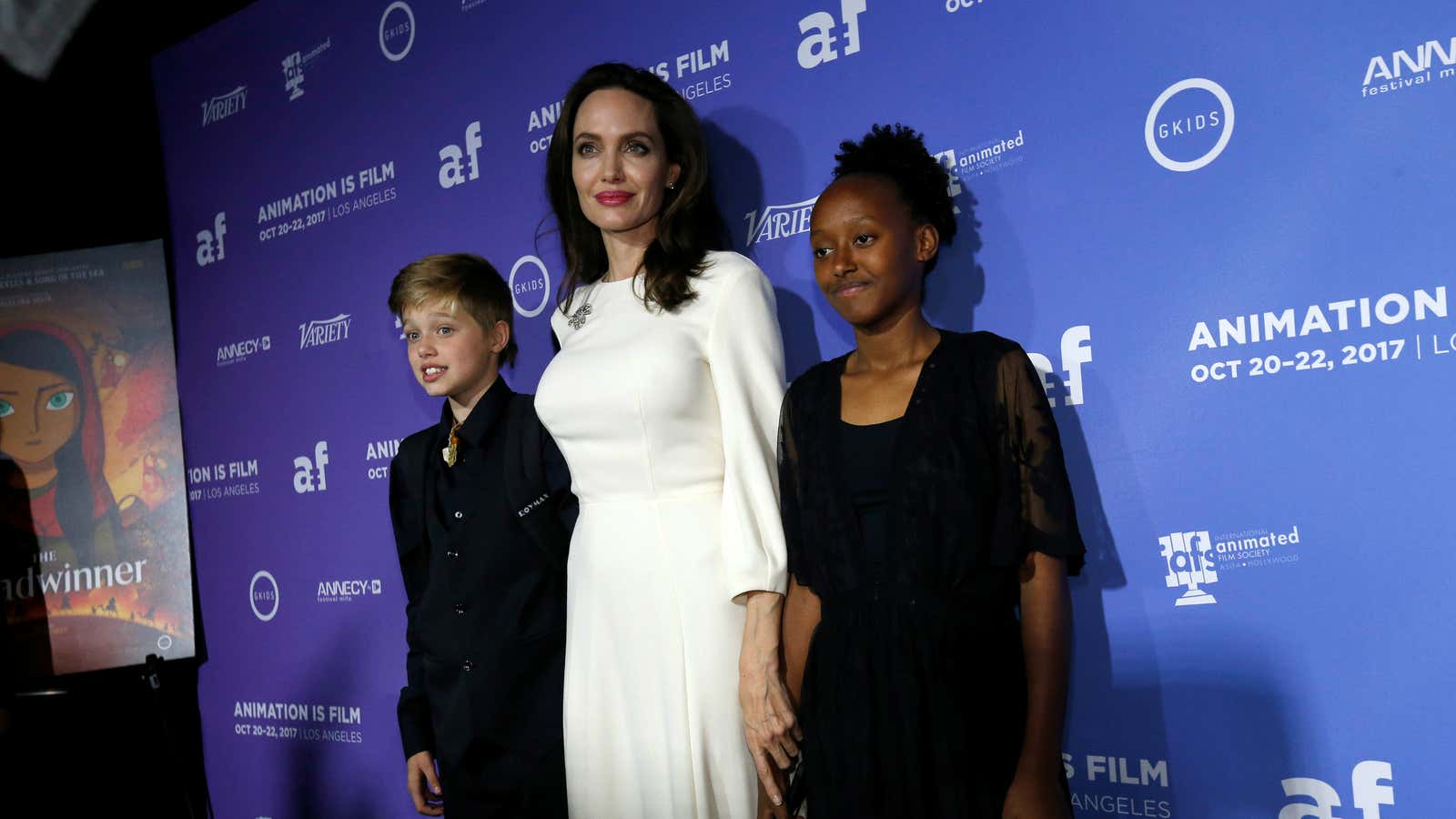 Angelina Jolie adopted daughter Zahara from Ethiopia.