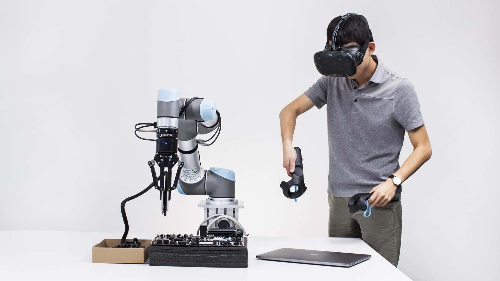 Cheap VR headsets could drive the next industrial robotic revolution