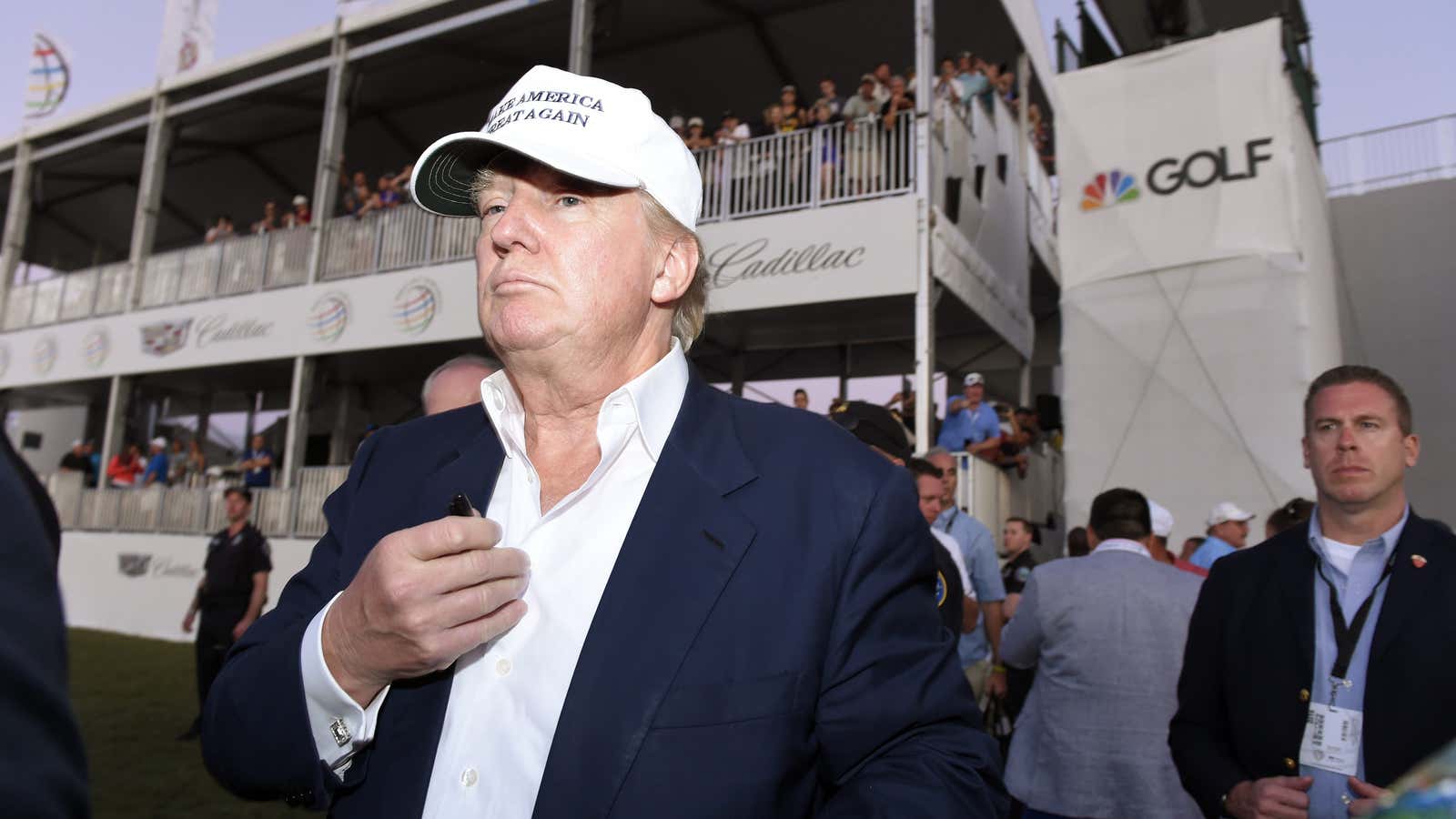 Then-candidate Donald Trump at his Trump National Doral golf resort in 2016.