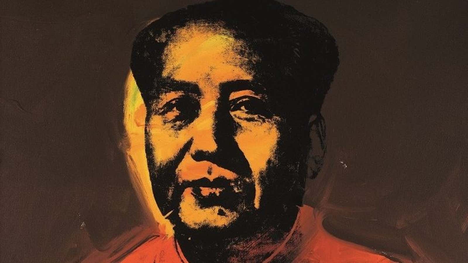Andy Warhol’s portrait of Mao Zedong recently sold for $12.6 million.