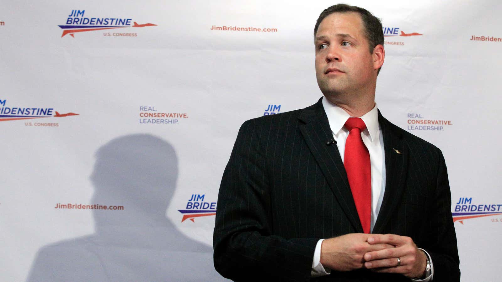Rep. Jim Bridenstine wants to talk about space, not his previous political campaigns.