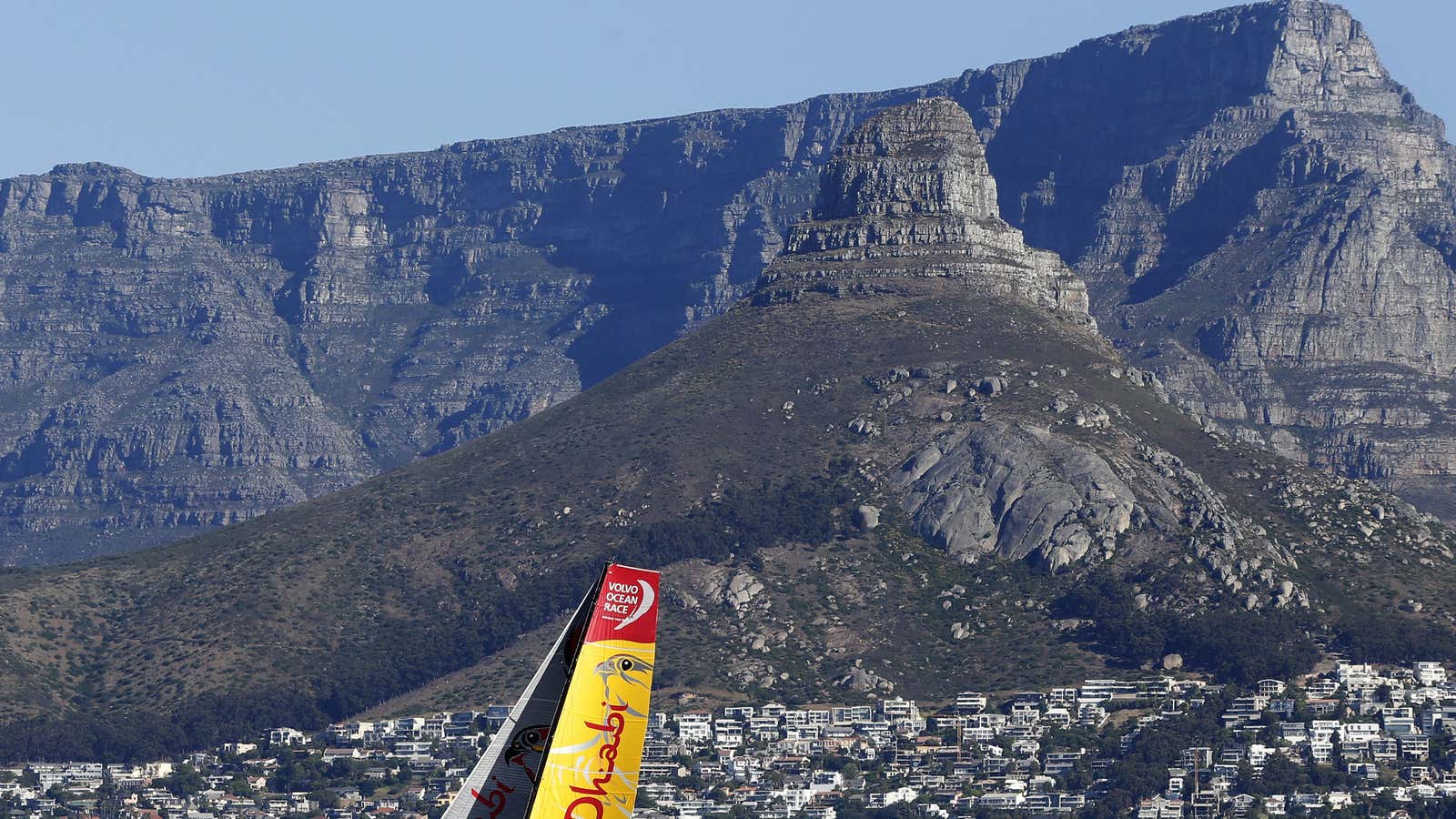 Table Mountain, a popular tourist attraction in South Africa, is one of the seven wonders of thr world.