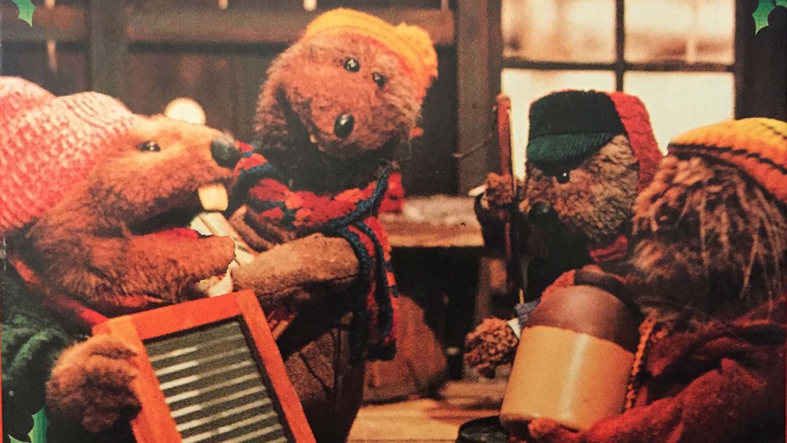 Emmet Otter, second from the right, with his Jug-Band.